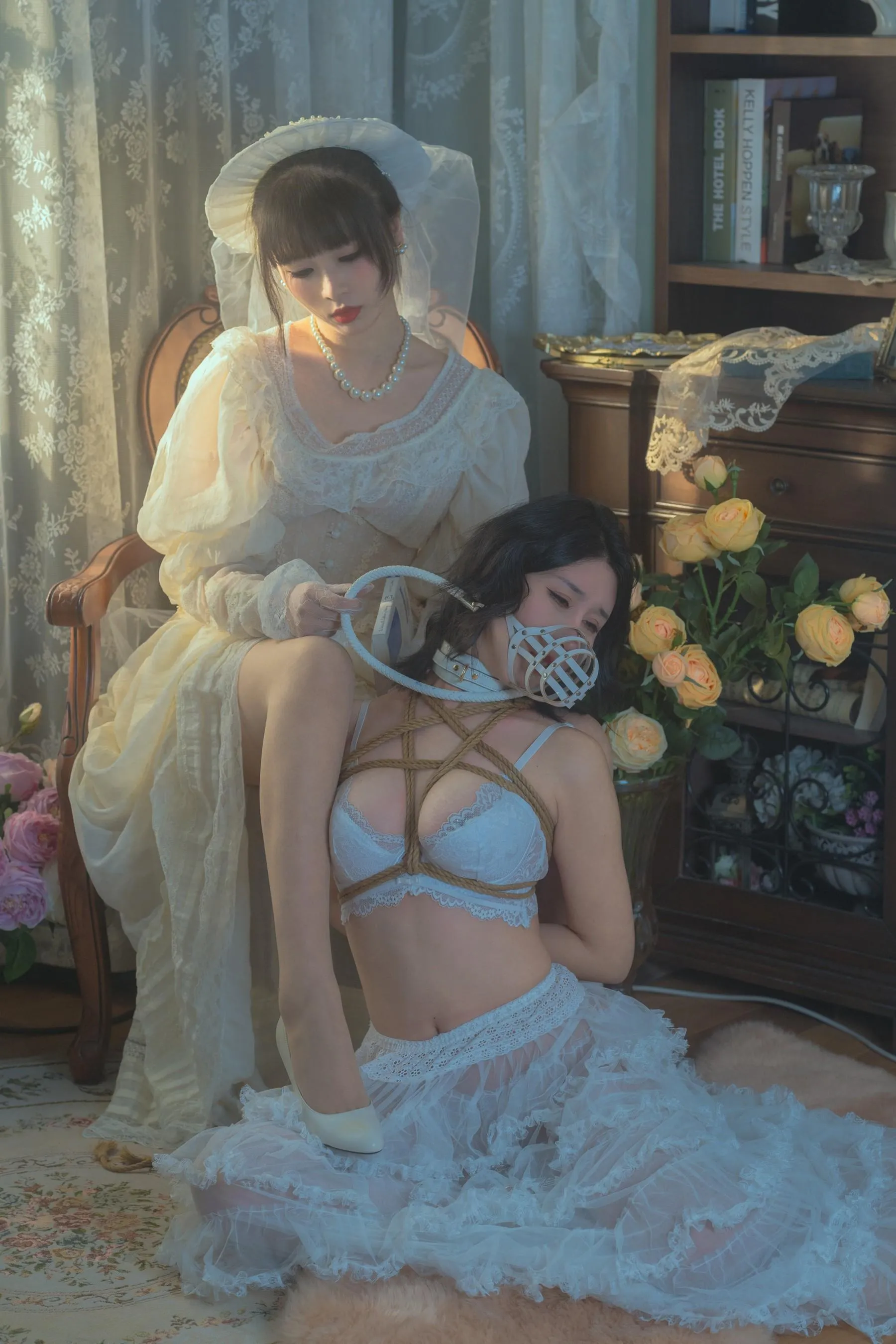 云溪溪 – NO.48 奶桃 花吟系列 [151P]插图7